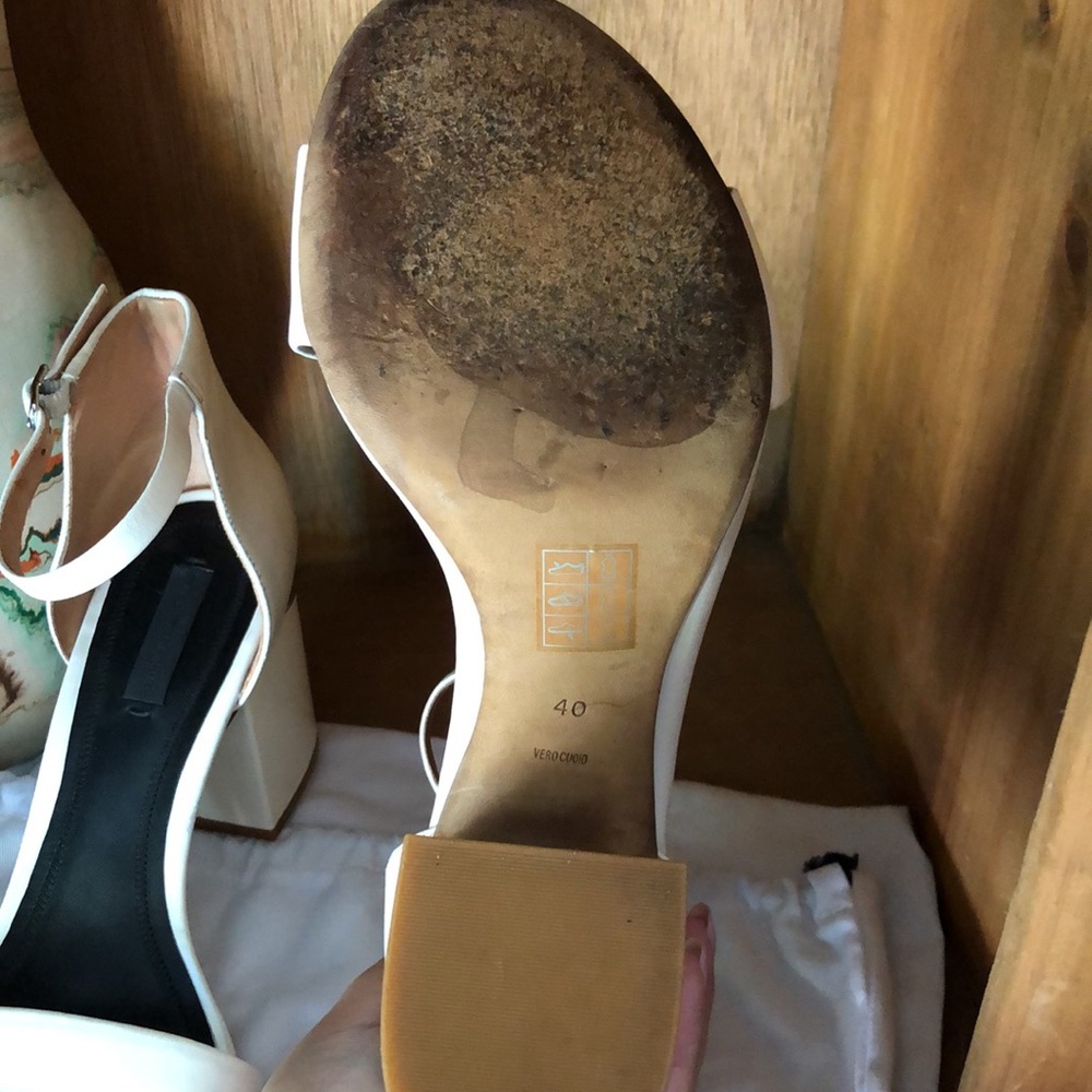 ⭐️⭐️ALEXANDER WANG WHITE BLOCK HEEL SANDAL ⭐️⭐️SZ.40 final price - Picture 12 of 16